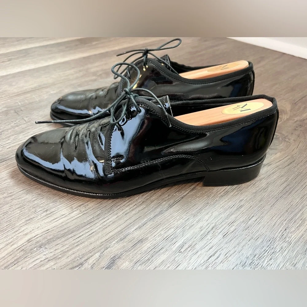 Vito Rufolo Men’s Elegant Black Patent Leather‎ Dress Shoes Size 8.5